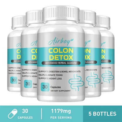 Colon Detox - Supports Digestive Health, Promotes Colon Cleansing and Detoxification, Relieves Constipation, and Provides Energy