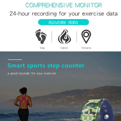 New Sports Smartwatches Lady Vibration Alarm Clock Reminder Countdown Waterproof Fitness Bracelet Birthday Gift Electronic Watch