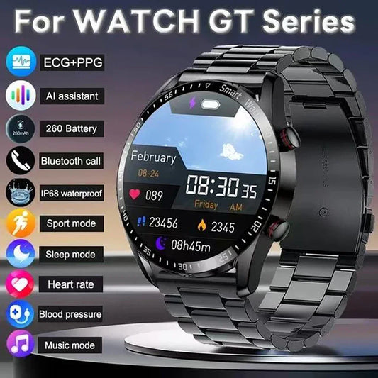 New Luxury Men Smart Watches Fitness Clock Waterproof Sports Watch AI BT Call Smartwatches for Women Android Xiaomi Huawei 2025