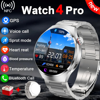 2025New For Huawei Watch4 PRO Smart Watch Men Ms.Watch 4 Pro HD Screen Bluetooth Call NFC GPS Heart rate waterproof SmartWatch