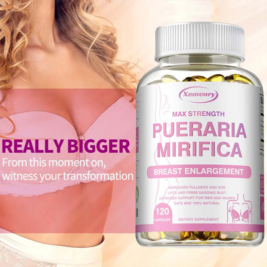 Pueraria Mirifica Capsules 5000mg - Breast Enlargement, Female Estrogen Balance