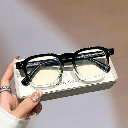 Classic Vintage Glasses Frame Men Women Ultralight TR90 Square Spectacles Frame Anti Blue Light Optical Eyeglasses