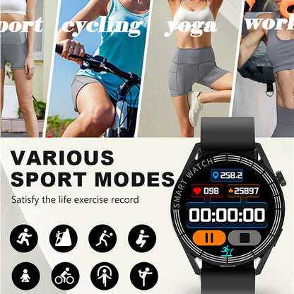 Smart Watch GT X Men Women 1.32 Full Touch Screen Sports Fitness Watch Bluetooth Call Android Phone Digital Multidial Smartwatch