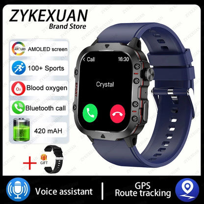 2025 For Xiaomi New Rugged Military GPS Smart Watch Men Bluetooth Call Health Monitoring AI Voice Sports Waterproof Smartwatches