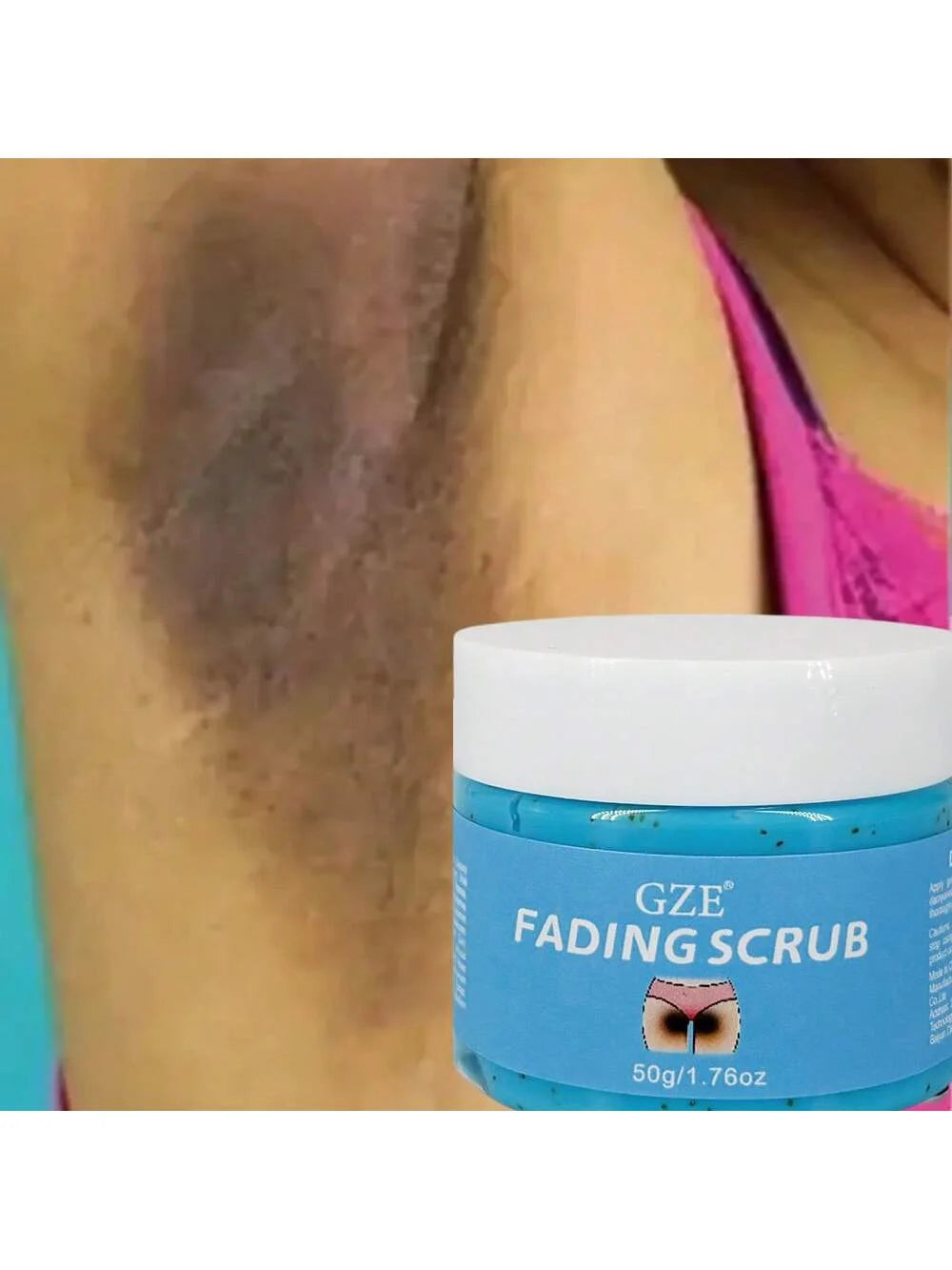 GZE Fading Scrub Soft Summer Cleansing For All Skin Types Moisturizing Hydrating For Intimate Area Private Parts, Underarms