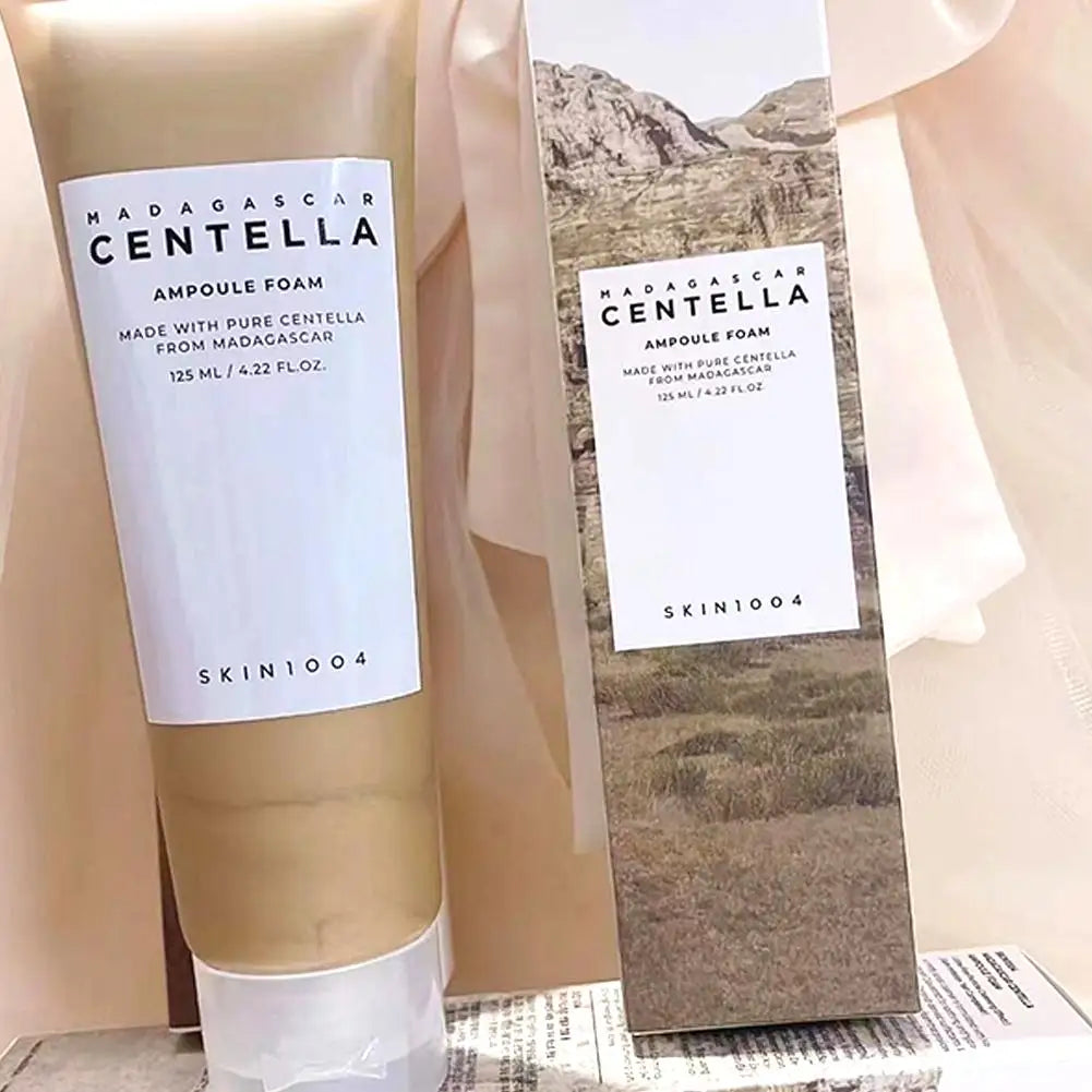 Centella Asiatica Deep Cleansing Foam Facial Cleanser Oil Control Soothing Lotion Remove Pore Mild Exfoliating Skincare Product