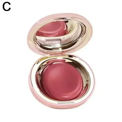 New Fashion ROSE BEAUTY Setting Powder With Mirror Liquid Blush Moisturizing Dual-use Waterproof Lip Glaze Rouge Smooth Makeup