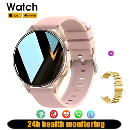 2025 New Women SmartWatch Bluetooth Call Lady Watches Sport Waterproof Heart Rate Sleep Smart Watch for Women Present Gift