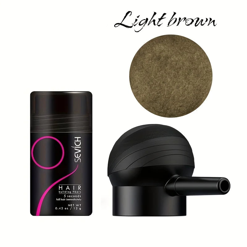 SEVICH Hair Fiber Powder Set 30 Second Rapid Hair Growth Hair Building Fiber Fluffy Hair Powder Hair Styling Product Salon Fiber