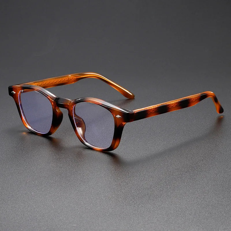 UVLAIK Retro Lightweight Eyewear Frames Men Fashion Square Small Frame Eyeglasses Women Classic Anti Blue Light Glasses Unisex