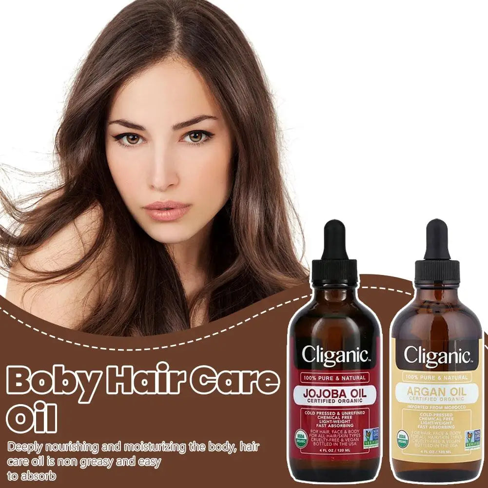 120ml Argan Oil Jojoba Oil Deep Moisturizing Body And Hair Care Oil Non-Greasy Body Oil Easily Absorbed Body Care Hair Care