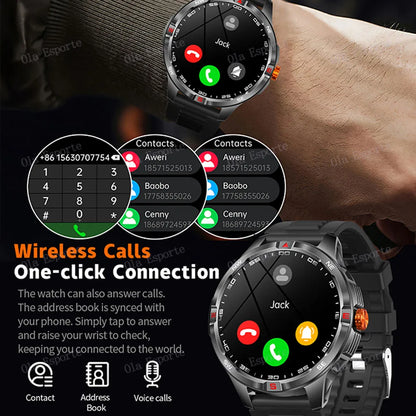 T-Rex 3 Military 1000mAh Battery Smart Watch 10ATM Waterproof GPS Track Compassr Bluetooth Call AMOLED Men Swim Sport Smartwatch