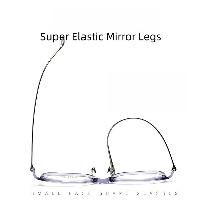 FIRADA Fashion Transparent Glasses Vintage Luxury Titanium Eyeglasses Ultra Light Prescription Eyewear Frame For Women L9111Y