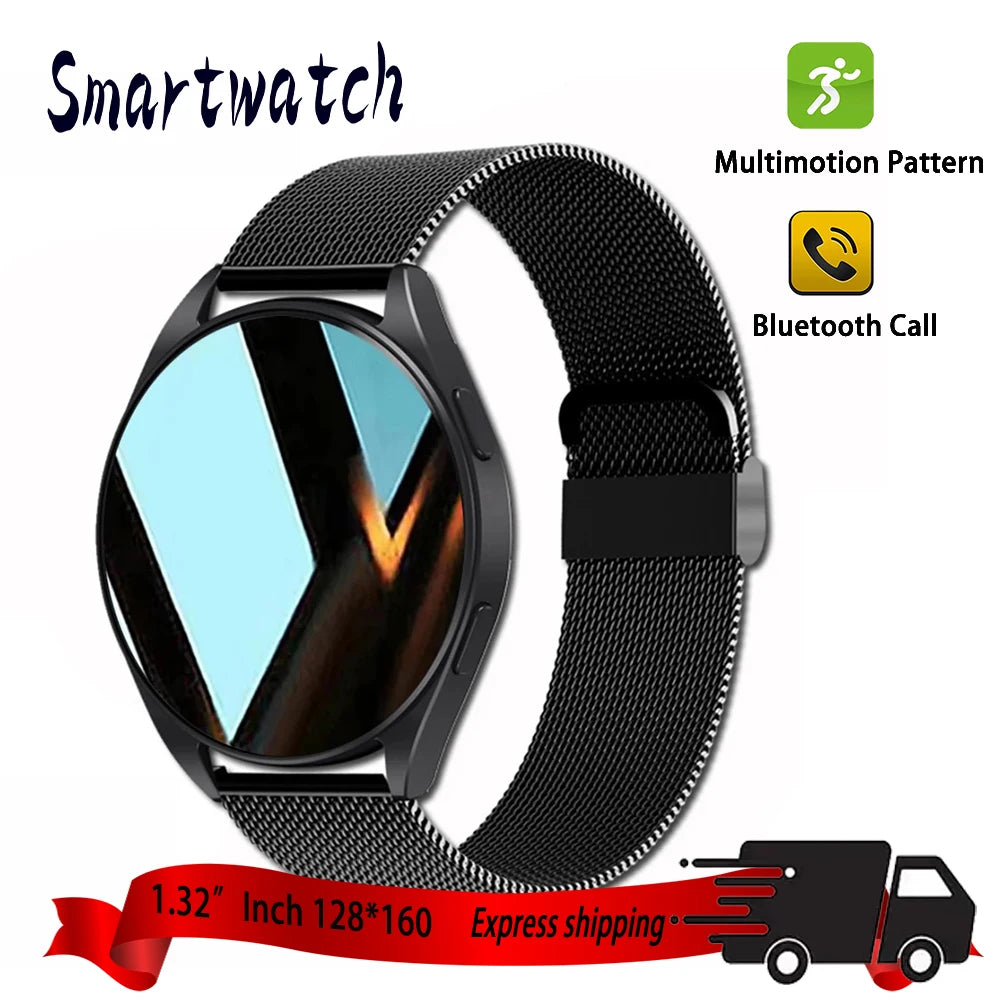 2025 New Business Smartwatch Men 1.32" inch Bluetooth Call Fitness Tracker Smart Wearable Women Wireless Call Watch Android IOS