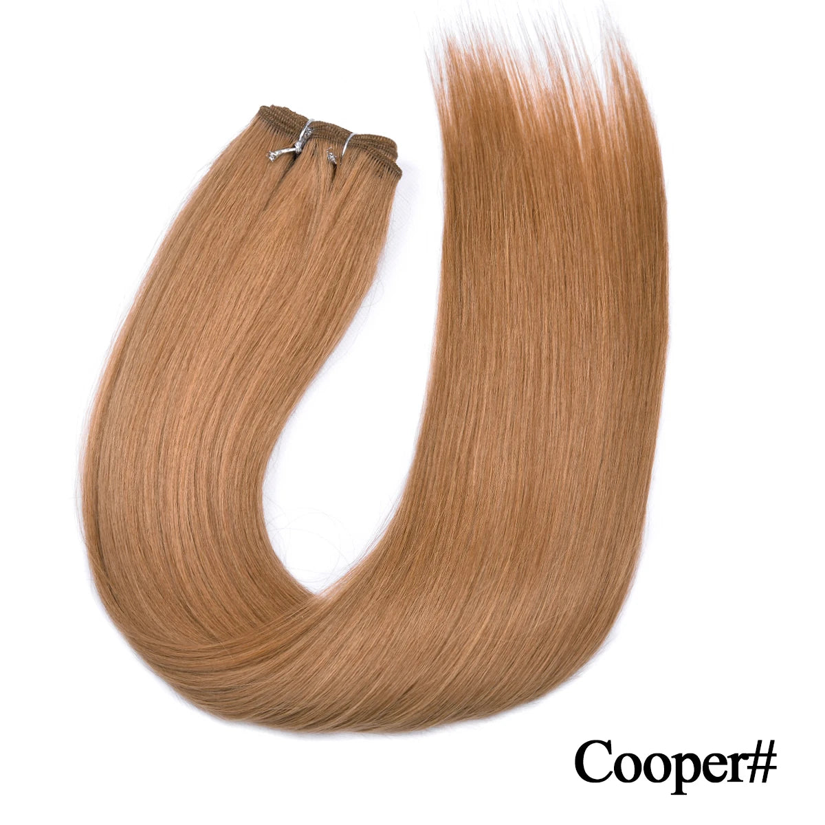 Straight Hair Extensions Synthetic Smooth Ombre Hair Weaving 26 inches brown Synthetic Straight Hair Bundles Full To End