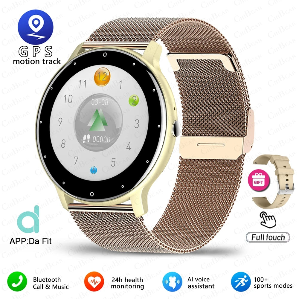 For Xiaomi Fashion Ladies Smart Watch Full Touch Screen HD Screen Health Monitoring Heart Rate Waterproof Bluetooth Call Watch