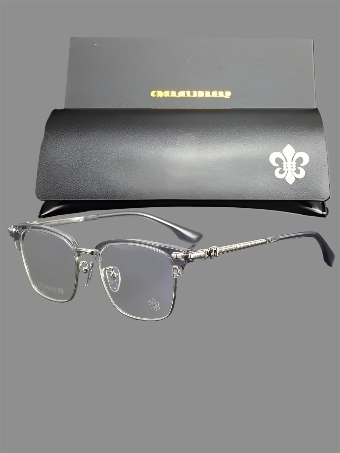 2025 Ultra Light Pure Titanium Fashion Luxury Women Square Business Glasses High Quality Men Optical Prescription Glasses Frame