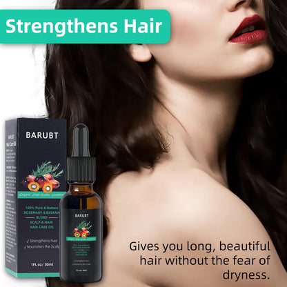 BARUBT hair essential oil contains rosemary Bettana extract to improve frizzy strong hair essential oil