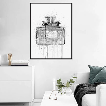 Abstract Street Graffiti Ink Style Perfume Stylized Wall Art Posters Home Room Decor Canvas Painting Mural Picture Print Artwork