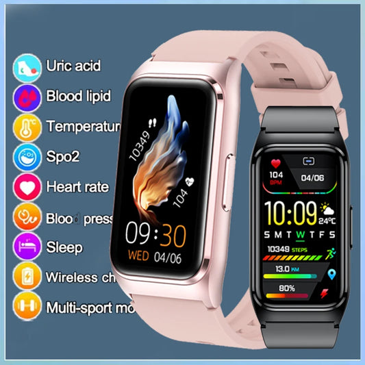 New ECG+PPG Smart Watch Men Blood Pressure Uric Acid Blood Fat Call Reminder Health Smartwatch Women Waterproof For Android IOS