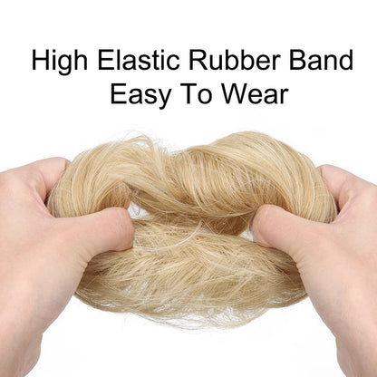WIGSIN Synthetic Messy Dount Hair Buns Updo Chignon With Elastic Hair Exension for Women Daily Lazy Hair Accessories