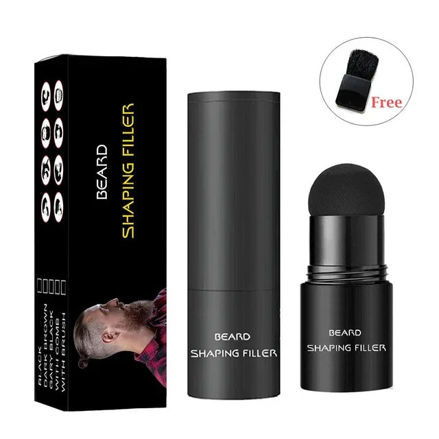 Beard Filling Stick Repair Stamp Waterproof With Brush Moustache Enhancer Fill Pen Hair Growth Product For Men Accessories