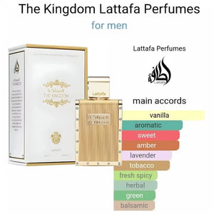 100ml Arabic The kingdom – Vanilla Amber Lavender Woody Spicy Tobacco Herbal Fresh Sweet Long-Lasting Fragrance Perfume