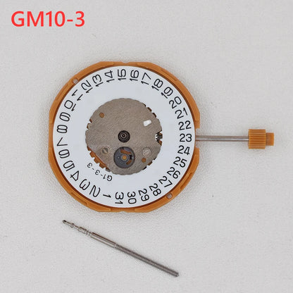 SUPER GM10 Quartz Watch Movement MIYOTA Series GM10-3 3H Date Position Modification Replace Movement with Stem Battery Parts