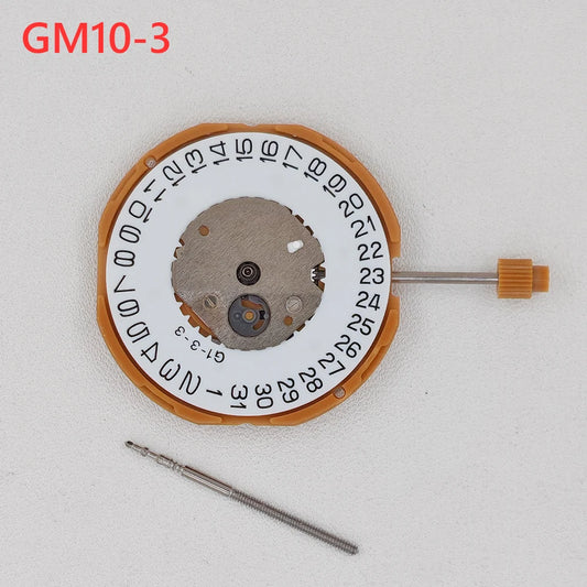 SUPER GM10 Quartz Watch Movement MIYOTA Series GM10-3 3H Date Position Modification Replace Movement with Stem Battery Parts