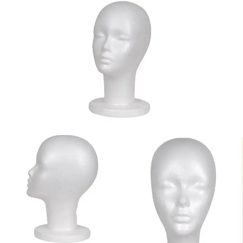 Wig Stands Female Mannequin Head with Tripod Stand Model Practical Dummy Foam Head Lightweight Durable Portable Wig Head