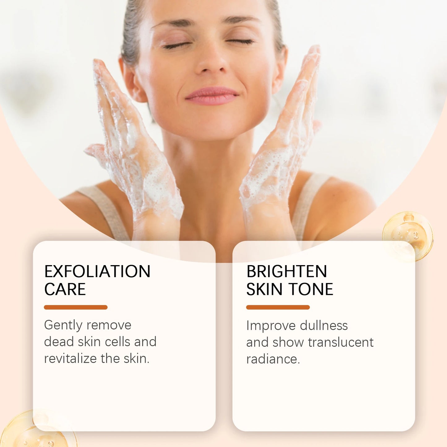 Oceaura Papaya Facial Cleanser Exfoliating Oil Control Deep Cleaning Pore Shrinking Blackhead Remover Dirt Brightening Face Wash