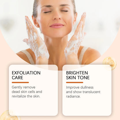 Oceaura Papaya Facial Cleanser Exfoliating Oil Control Deep Cleaning Pore Shrinking Blackhead Remover Dirt Brightening Face Wash