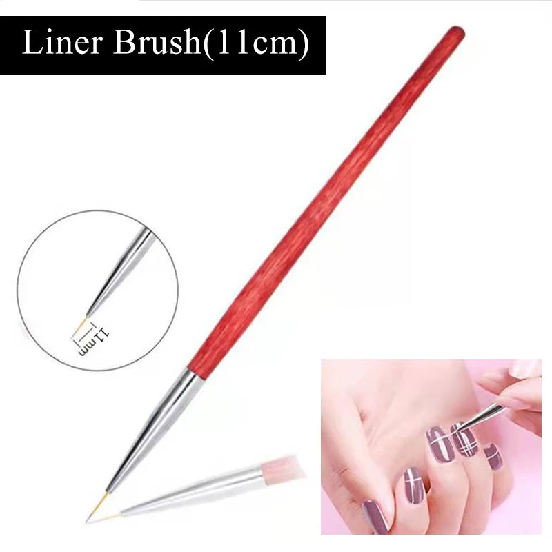 1Pcs Nail Tool Poly Nail Gel Brush PickerDesign Nail Brush and Spatula Stainless Steel Gel for Nails Extension Gel Brush