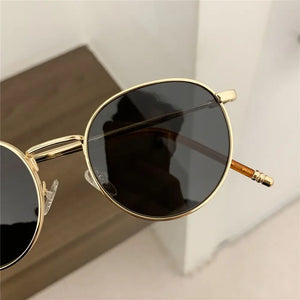 Hip Hop Metal Frame Fishing Women's Eyewear Women Men Sunglasses Round Sun Glasses Shades