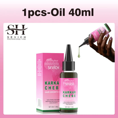 2024 New Super Growth Oil Karkar Regrowth Thicken Oils Chebe Anti-Breakage Essential Oil Serum Rosemary Anti Hair Loss Products