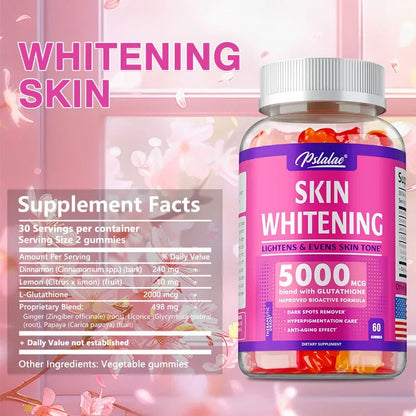 Skin Whitening Gummies - Brighten Skin Tone, Whiten and Anti-aging, Anti-oxidation, Enhance ImmunityCapsule