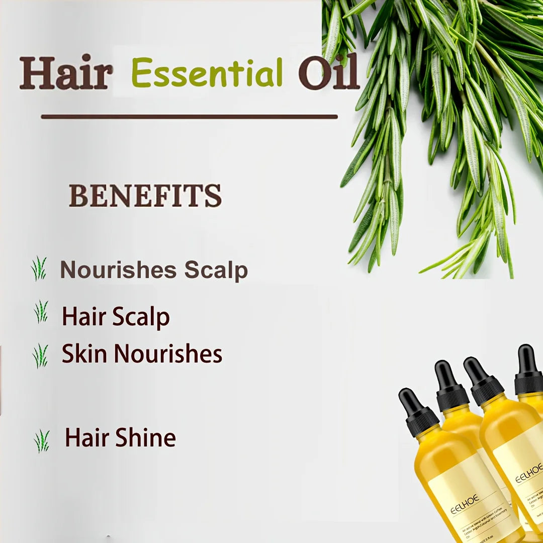 1/3/6pcs Rosemary Hair Scalp Essential Oil Nourishing  Moisturizing Includes Lavender Cypress Oil Ideal for Men Women Hair Care