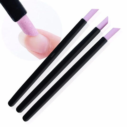 Quartz Nail Skin Grinding Pen Cuticle Remover Trimmer Dead Skin Remover Nail Polish Pen Manicure Stick Nail Files Manicure Tools