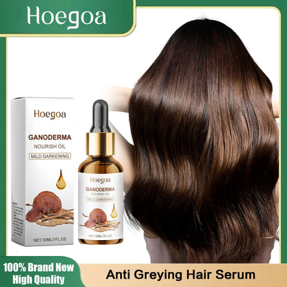 Grey Hair Treatment Serum Restore Natural Hair Color Anti Frizz Damaged Nourishing Scalp Hair Roots Healthy White To Black Hair