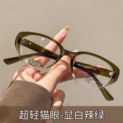 ZIROSAT 81059 New anti blue  Ultralight  TR90 Myopia Glasses Retro Square Optical Prescription Eyeglasses Frame For Men Or Women