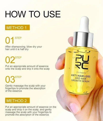 Hair Growth Serum Growing Hair Essential Oil Beauty Hair Care Dense Regrowth Ginger Promoting Regeneration