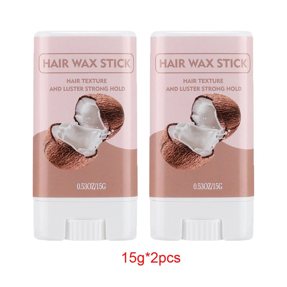 Hair Wax Stick 15g Non-Greasy Style Aloe Vera Sakura Flavored Anti-frizz Artifact Hair Long-lasting Style for Wig Edge Control