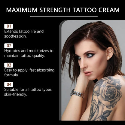 20g Maximum Strength Tattoo Aftercare Cream Moisturizing Skin Barrier Repair Care Aloe Vera Calming Gel Tattoo Soothing Cream