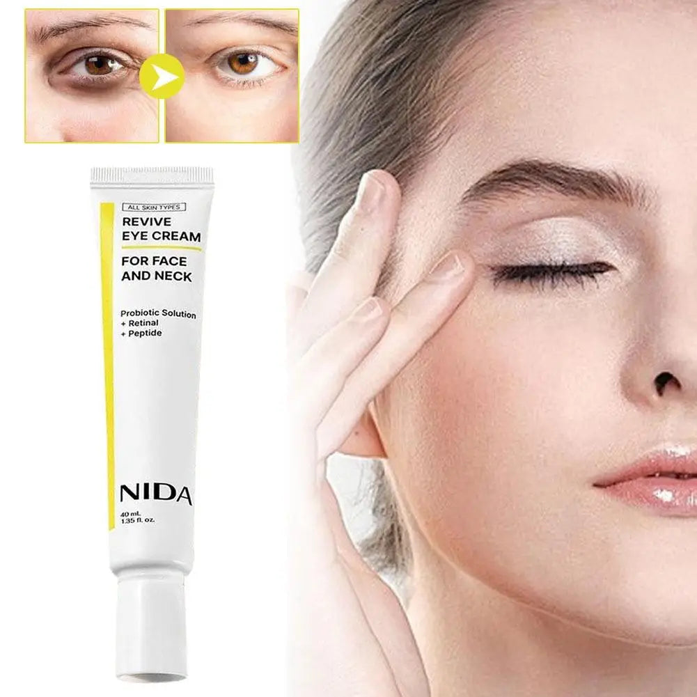 NIDA Retinol Eye Cream Firming & Brightening Cream Dark Circle Treatment Eye Revitalizing Cream Minimizes Puffiness Eye Care