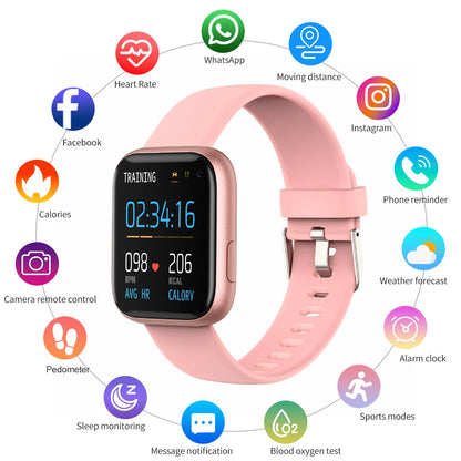 Smart Watch for Ladies 1.4 Inch Full Touch Screen Heart Rate Sleep Monitoring IP67 Waterproof Women Sports Fitness Smartwatch