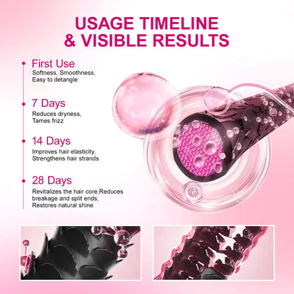 PURC Double Keratin Hair Mask 3-Min Soften Hair Deep Repair Damaged Frizzy Reduce Dryness Improve Hair  Texture Hair Care Mask