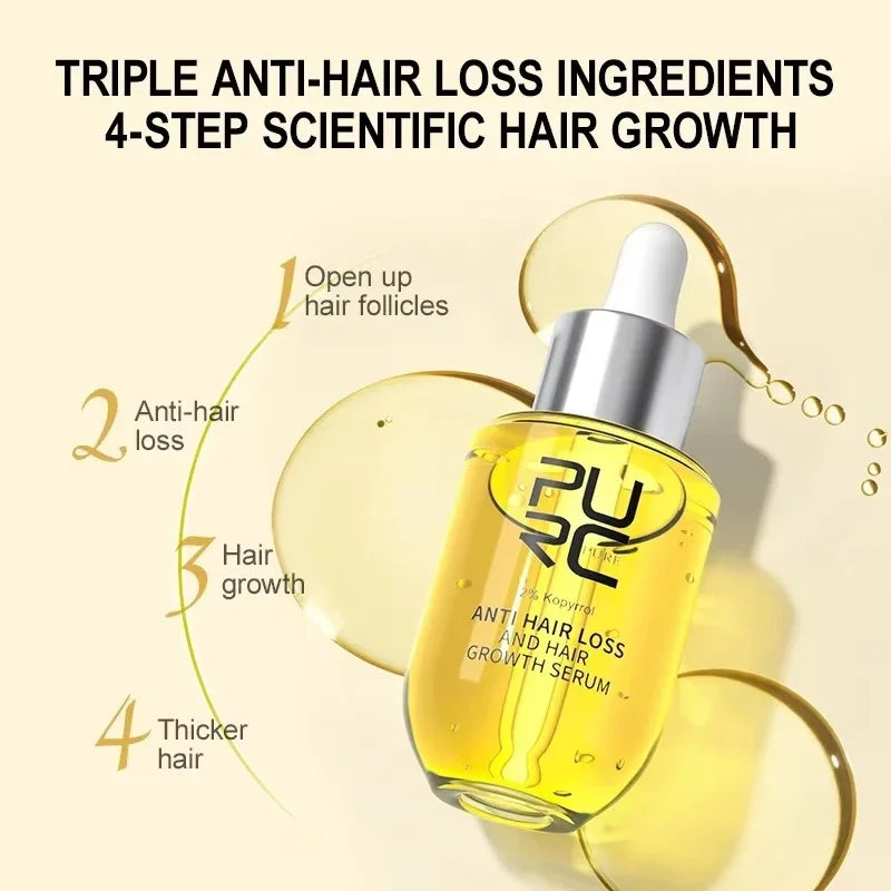 Hair Growth Serum Growing Hair Essential Oil Beauty Hair Care Dense Regrowth Ginger Promoting Regeneration