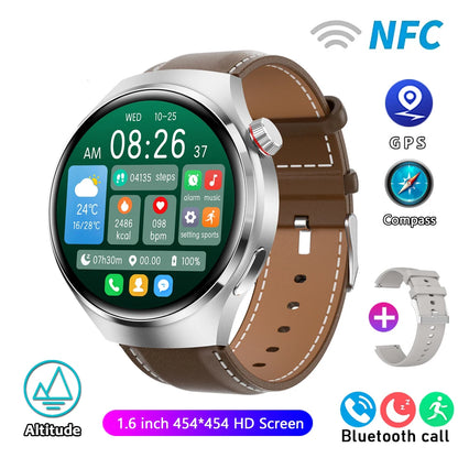 For HUAWEI Watch Pro GPS NFC Smart Watch Men 360*360 AMOLED Screen Heart rate Bluetooth Call IP68 Waterproof Man Smartwatch 2024