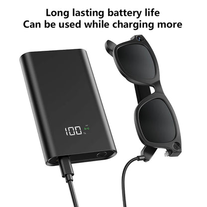 Xiaomi 8K HD AI Smart Camera Glasses With Long-lasting Battery Voice Assistant Control Calling Music Outdoor Photo-grey Glasses