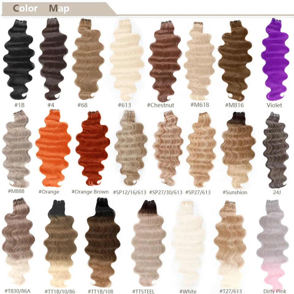 Magica Brown M816 Body Wave Hair Bundles 30inches 200g Omber 613 Blond P27/613 Weave High Temperature Synthetic Hair Extensions